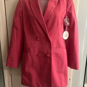 Staud hue blazer in pink NWT XS